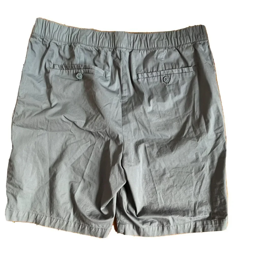Banana Republic Shorts Men's Size‎ 35 Chino Flat Front Blue Cotton Blend Shorts